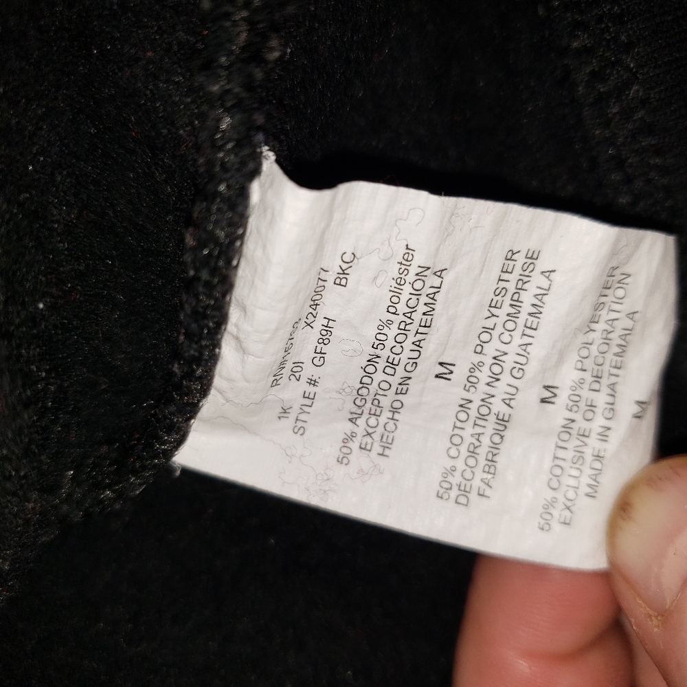 Champions black hoodie with logo on front size Medium - Picture 5 of 7
